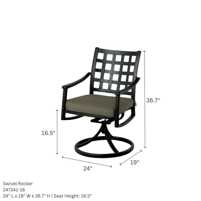Hanamint Stratford Dining Swivel Rocker - Sullivan Hardware & Garden