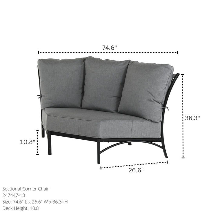 Hanamint Stratford Estate Sectional Corner Chair - Sullivan Hardware & Garden