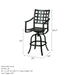 Hanamint Stratford Swivel Bar Stool - Sullivan Hardware & Garden