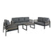 Hixon Panel Deep Seating Set (5-Piece Set) - Sullivan Hardware & Garden