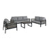 Hixon Panel Deep Seating Set (5-Piece Set) - Sullivan Hardware & Garden