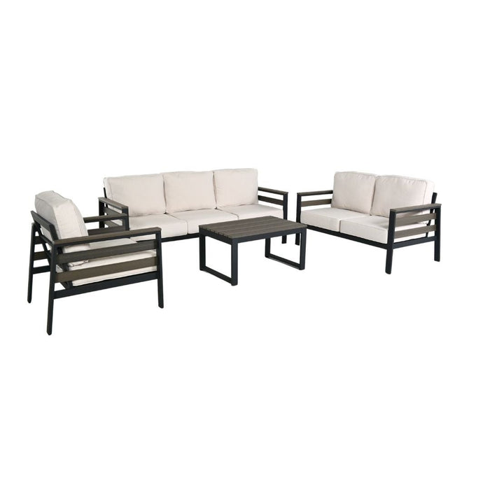 Hixon Panel Deep Seating Set (5-Piece Set) - Sullivan Hardware & Garden