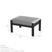 Hixon Teak Rectangular Ottoman - Sullivan Hardware & Garden
