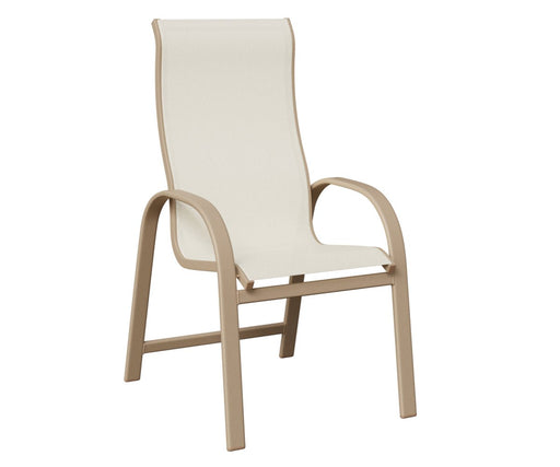 Murphy High Back Sling Dining Chair in Sahara Speckle and Sailing Salt