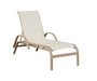 Murphy Sling Chaise Lounge with Arms in Sahara Speckle and Sailing Salt Sling