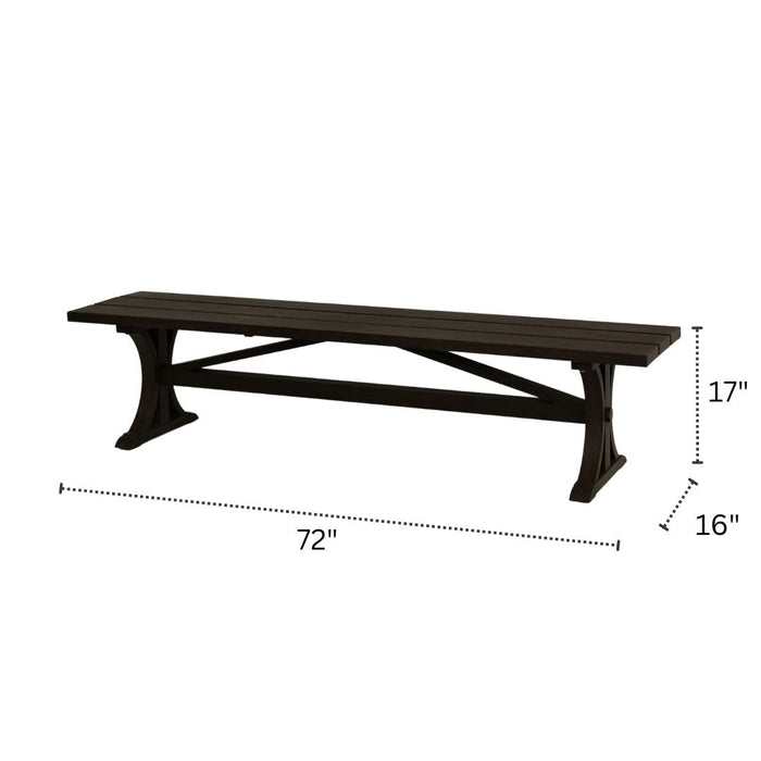 New Hampton 72" Dining Bench - Sullivan Hardware & Garden