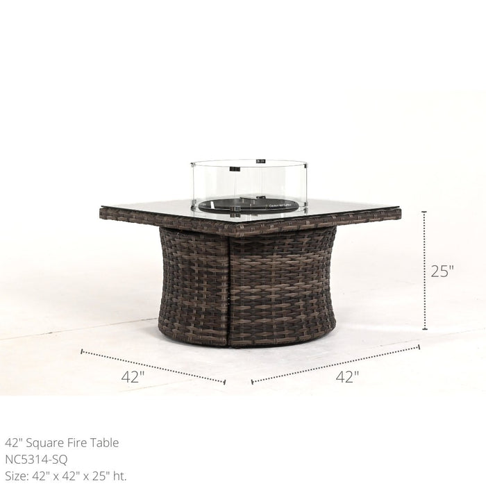 North Cape 42" Lakeside Square Fire Table - Sullivan Hardware & Garden