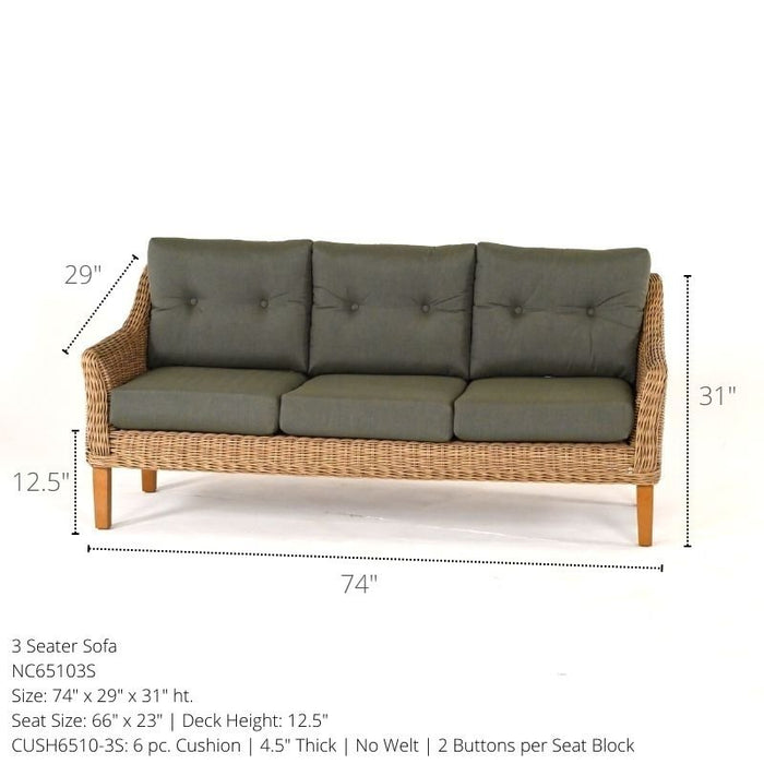 North Cape Cambria Deep Seating Set (5 Piece Set) - Sullivan Hardware & Garden