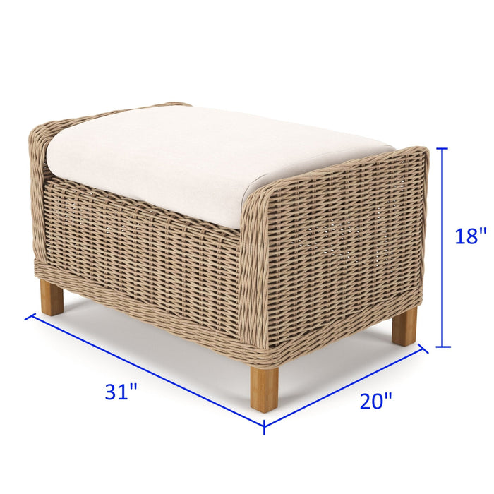 North Cape Cambria Rectangle Ottoman - Sullivan Hardware & Garden