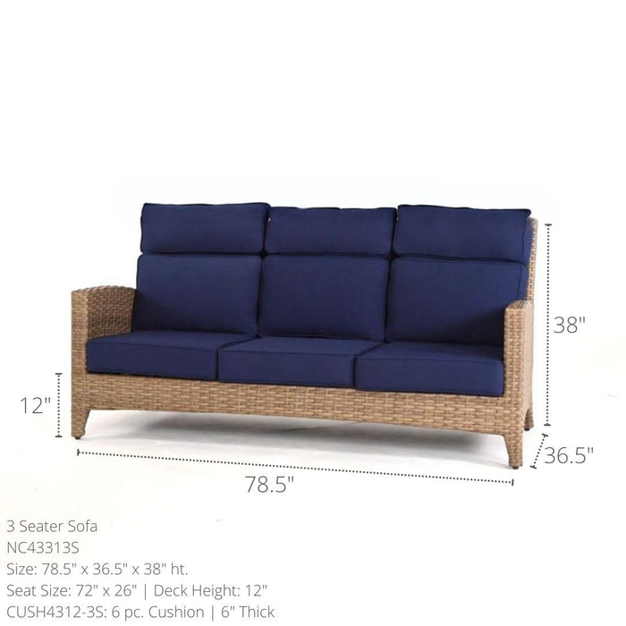North Cape Grand Palm 3 Seater Sofa - Sullivan Hardware & Garden