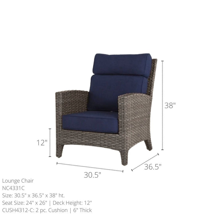 North Cape Grand Stafford Deep Seating Set (5 Piece Set) - Sullivan Hardware & Garden