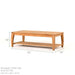 North Cape Laguna Teak Rectangular Coffee Table - Sullivan Hardware & Garden