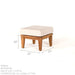 North Cape Laguna Teak Square Ottoman - Sullivan Hardware & Garden