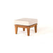 North Cape Laguna Teak Square Ottoman - Sullivan Hardware & Garden