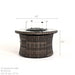 North Cape Lakeside 42" Round Woven Fire Table - Sullivan Hardware & Garden