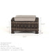 North Cape Lakeside Rectangular Ottoman - Sullivan Hardware & Garden