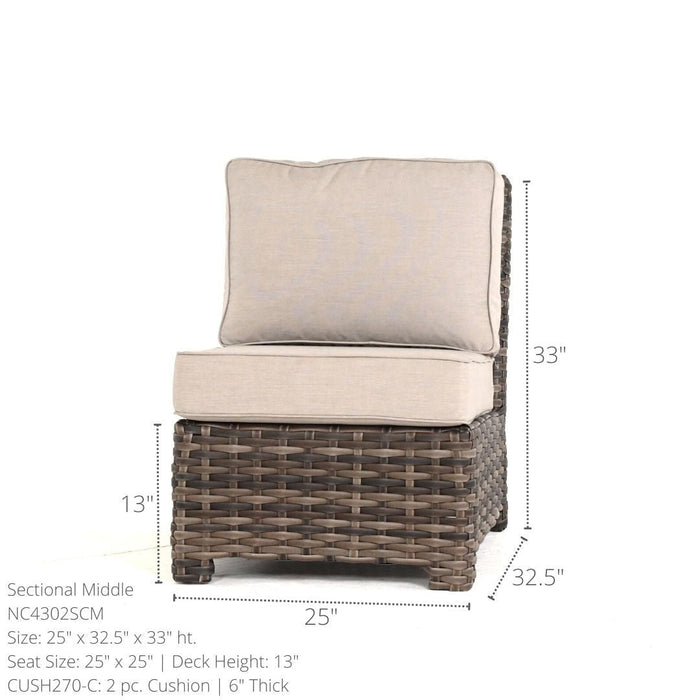 North Cape Lakeside Sectional Middle Chair - Sullivan Hardware & Garden