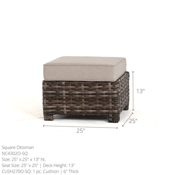 North Cape Lakeside Square Ottoman - Sullivan Hardware & Garden