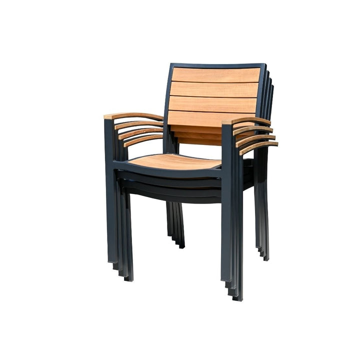 SoHo Stacking Armchair - Black - Sullivan Hardware & Garden