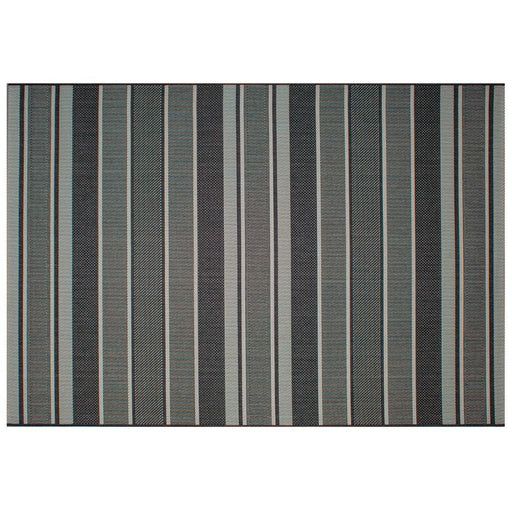 SoHo Textured Stripe Black Indoor/Outdoor Rug - Sullivan Hardware & Garden