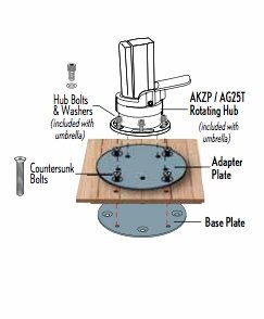 Treasure Garden AKZ13 Wood Mounting Kit - Sullivan Hardware & Garden