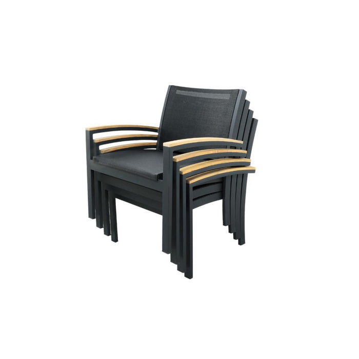 Four Three Birds Casual Tribeca Lounge Chairs stacked with white background