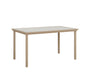 Vida 44" x 73" Bar Table in Sahara Speckle with White Poly Top