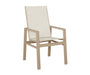 Vida High Back Sling Dining Chair in Sahara Speckle and Sailing Salt Sling