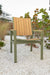Vida Poly Dining Chair Green Sage Natural Teak