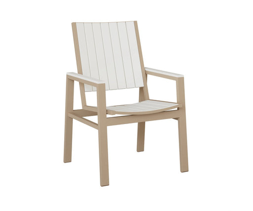 Vida Poly Dining Chair in Sahara Speckle and White Poly