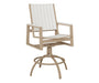 Vida Poly Swivel Bar Chair in Sahara Speckle and White Poly