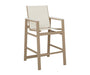 Vida Sling Bar Chair in Sahara Speckle with White Poly Arms and Sailing Salt Sling