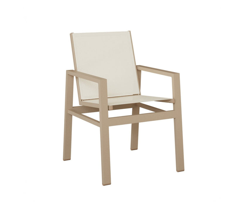 Vida Sling Dining Chair in Sahara Speckle and Sailing Salt Sling