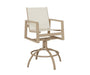 Vida Sling Swivel Bar Chair in Sahara Speckle and Sailing Salt Sling
